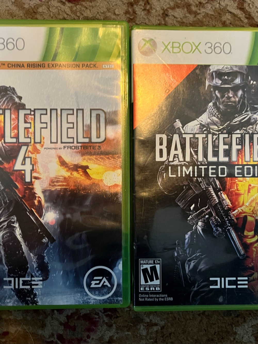 Xbox 360 Battlefield 4 & Battlefield 3 Limited Edition Game Lot (CIB)